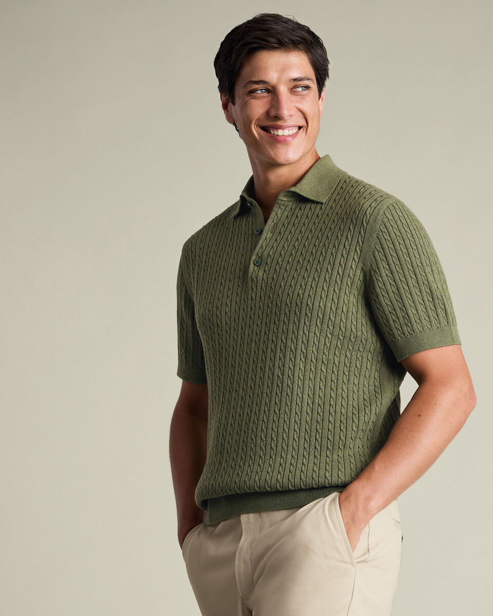 Poloshirt Grün